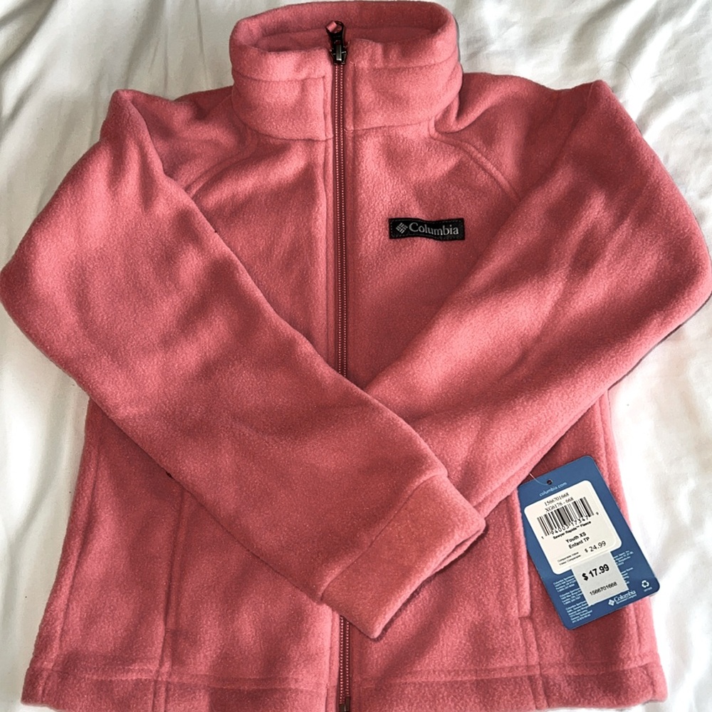 New with tags Columbia Pink Fleece Jacket